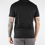 T-shirt Nero in misto lyocell e cotone con logo al fondo EM006691AF10017 UC001 EMPORIO ARMANI 