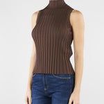Maglia Marrone in filato di viscosa stretch WKDBAUTTA 7 MAX MARA WEEKEND 