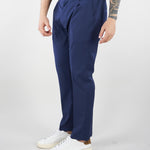 Pantalone Max Blu in fresco lana con elastico e pences GC1PSS266896 E003 GOLDEN CRAFT 