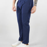 Pantalone Max Blu in fresco lana con elastico e pences GC1PSS266896 E003 GOLDEN CRAFT 