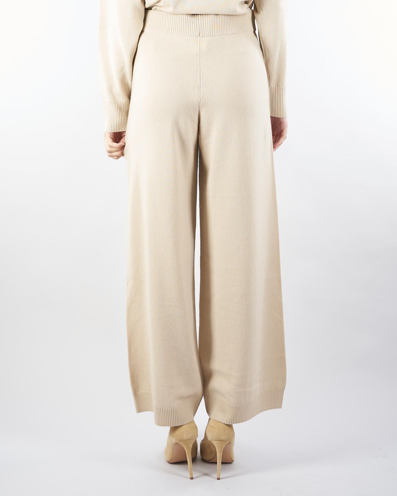 Pantalone Beige in filato di lana e cachemire JOSEF 1 MAX MARA WEEKEND 