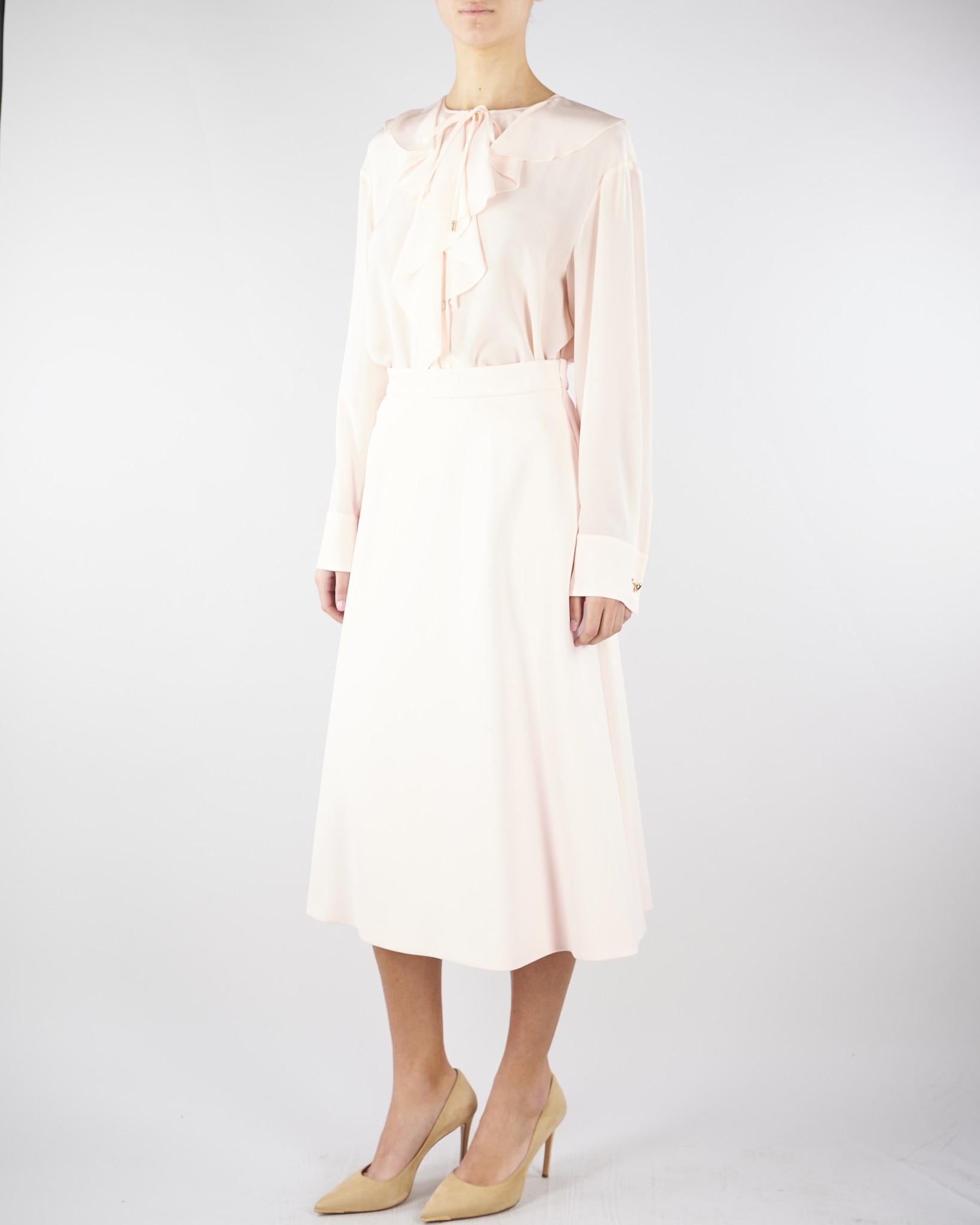 Blusa Cipria in seta con volant MSTEPICA 43 MAX MARA STUDIO 