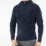 Maglia Blu Velvet Hood Zip Knit W25136 60 RRD 
