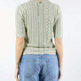 Maglia con lurex e mix di punti