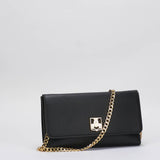 Portafoglio in materiale sintetico con scudetto in metallo Elisabetta Franchi