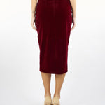 Gonna tubino Bordeaux in velluto ACT15186GO3544 85 ACTUALEE 