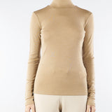 Dolcevita Cammello in garza di lana e seta TESEO 2 MAX MARA WEEKEND 