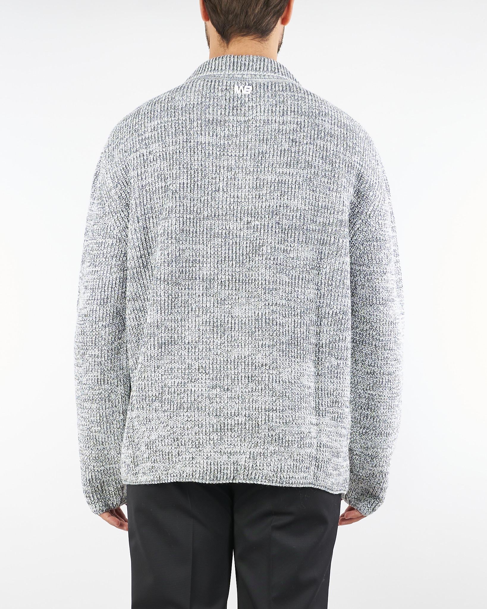 Maglia Polo Grigio Melange in lana MA3407 8 I'M BRIAN 