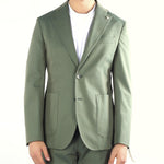 Abito Verde in tessuto Solaro monopetto 3832A3728253140 37 MANUEL RITZ 