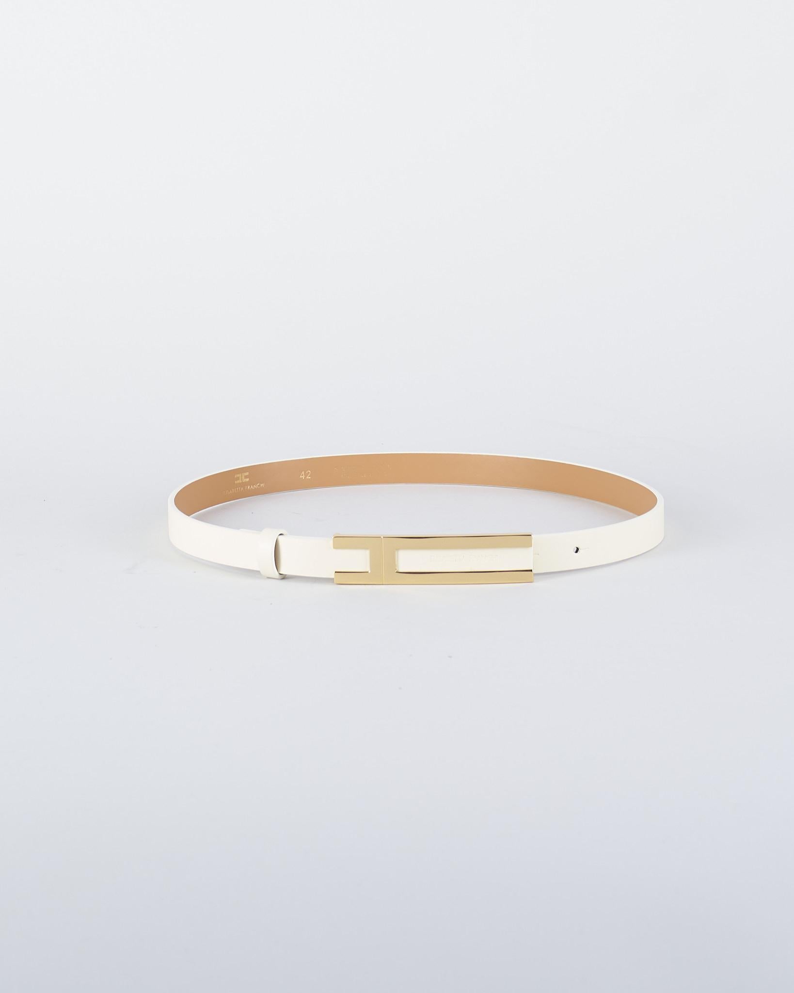 Cintura Milk con fibbia logo CT76S56E2 DZ9 ELISABETTA FRANCHI 