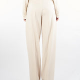 Pantalone Crema  in saglia di lana ENTRATA 18 MAX MARA STUDIO 