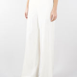 Pantaloni Bianco a palazzo ricamati TE2023 381 TWIN SET 