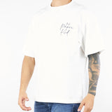 T-shirt Bianco oversize con stampa logo F5PKUATH224 13 A PAPER KID 