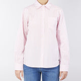 Camicia in popeline di cotone a righe