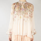 Blusa Rosa in creponne a fiori TT2562 13588 TWIN SET 