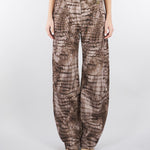 Jeans Cacao in drill con stampa alligatore PJ31D61E2 644 ELISABETTA FRANCHI 