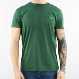 T-shirt Verde in cotone Pima