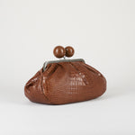 Borsa Pasticcino Bag Cuoio medium in pelle con stampa cocco WKAALISSO 1 MAX MARA WEEKEND 