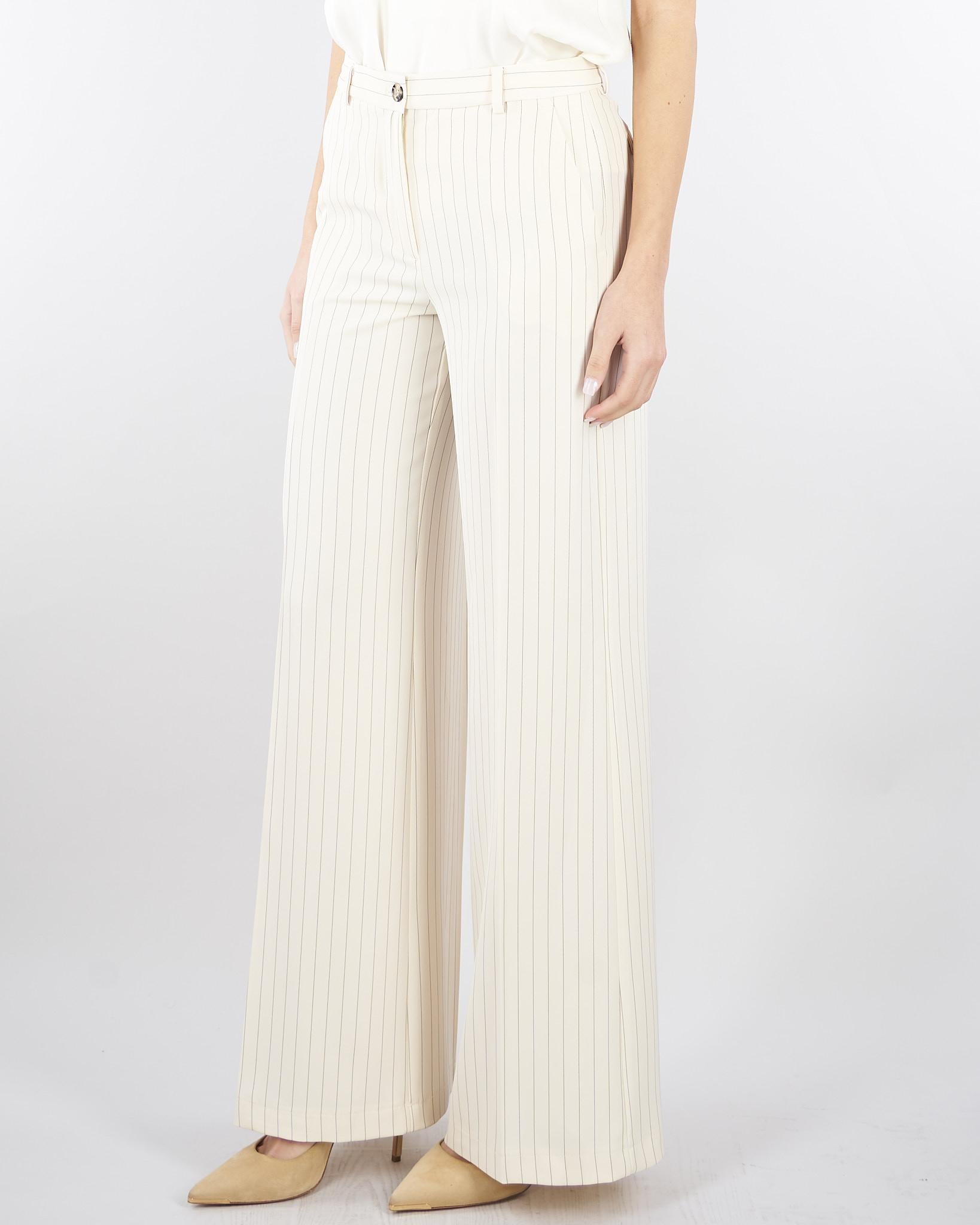 Pantalone Burro Gessato TAB0206 02 VICOLO 