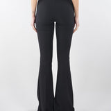 Pantaloni Nero-Burro in crêpe leggero con cut-out e spacchi PA15961E2 685 ELISABETTA FRANCHI 