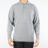 Maglia Polo Grigio in pura lana e cashmere B9F0102 93M AMARANTO 