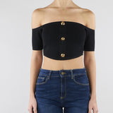 Top in maglia Nero TK86B62E2 110 ELISABETTA FRANCHI 