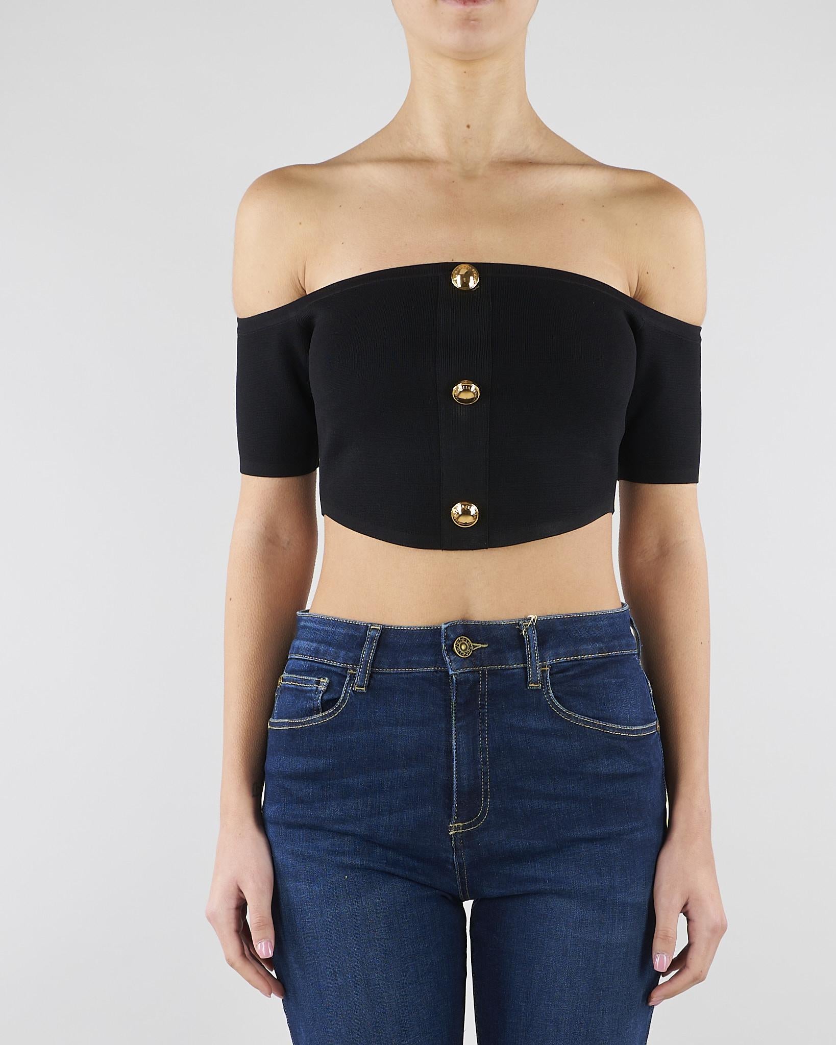 Top in maglia Nero TK86B62E2 110 ELISABETTA FRANCHI 