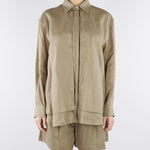 Camicia Fango in ramie SS260175 35 ELEH 