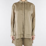 Camicia Fango in ramie SS260175 35 ELEH 