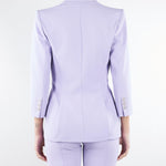 Giacca Lilla in doppio crêpe stretch con dettagli logo GI21561E2 EV7 ELISABETTA FRANCHI 