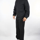 Pantalone Nero wide leg con elastico in vita PA3506 9 I'M BRIAN 