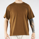 T-shirt Boxy Tabacco con logo e maxi stampa sul retro HTEM321202 917 ACUPUNCTURE 