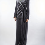 Tailleur Grigio in velluto AT138 98 ATELIER LEGORA 