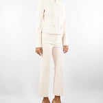 Giacca Milk in doppio crêpe con dettagli zip GI17356E2 DZ9 ELISABETTA FRANCHI 