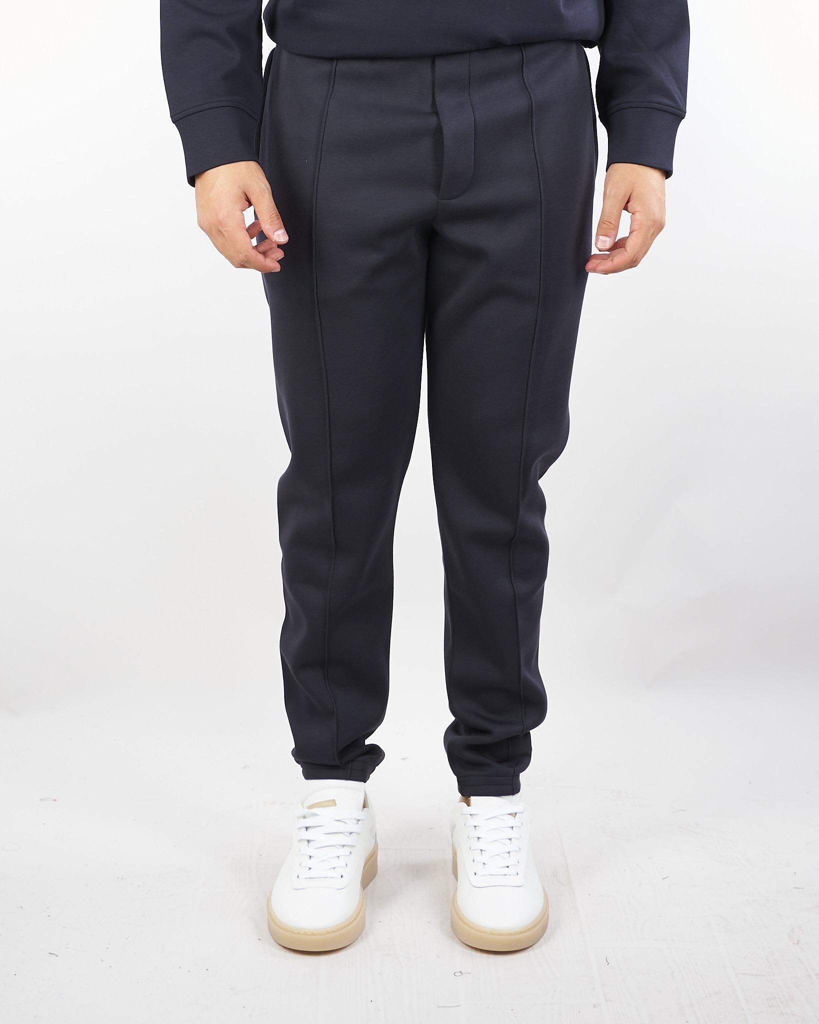 Pantaloni Blu jogger in double jersey EM003051AF17545 UB118 EMPORIO ARMANI 