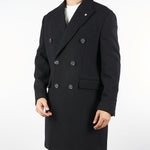 Cappotto Nero in lana doppiopetto 3932C4438C253738 99 MANUEL RITZ 