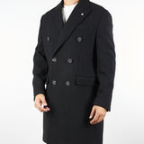 Cappotto Nero in lana doppiopetto 3932C4438C253738 99 MANUEL RITZ 