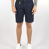 Bermuda chino cotone stretch Blu