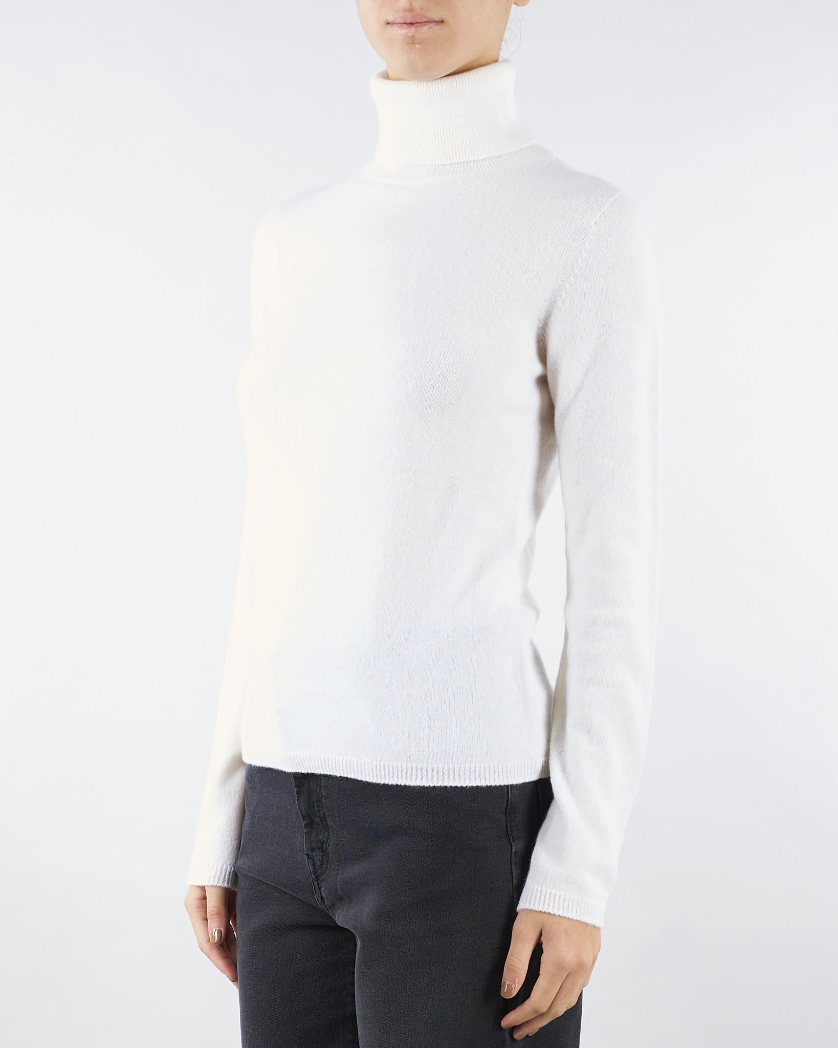 Maglia Dolcevita Panna in puro cashmere V58611 2 VANISE' 