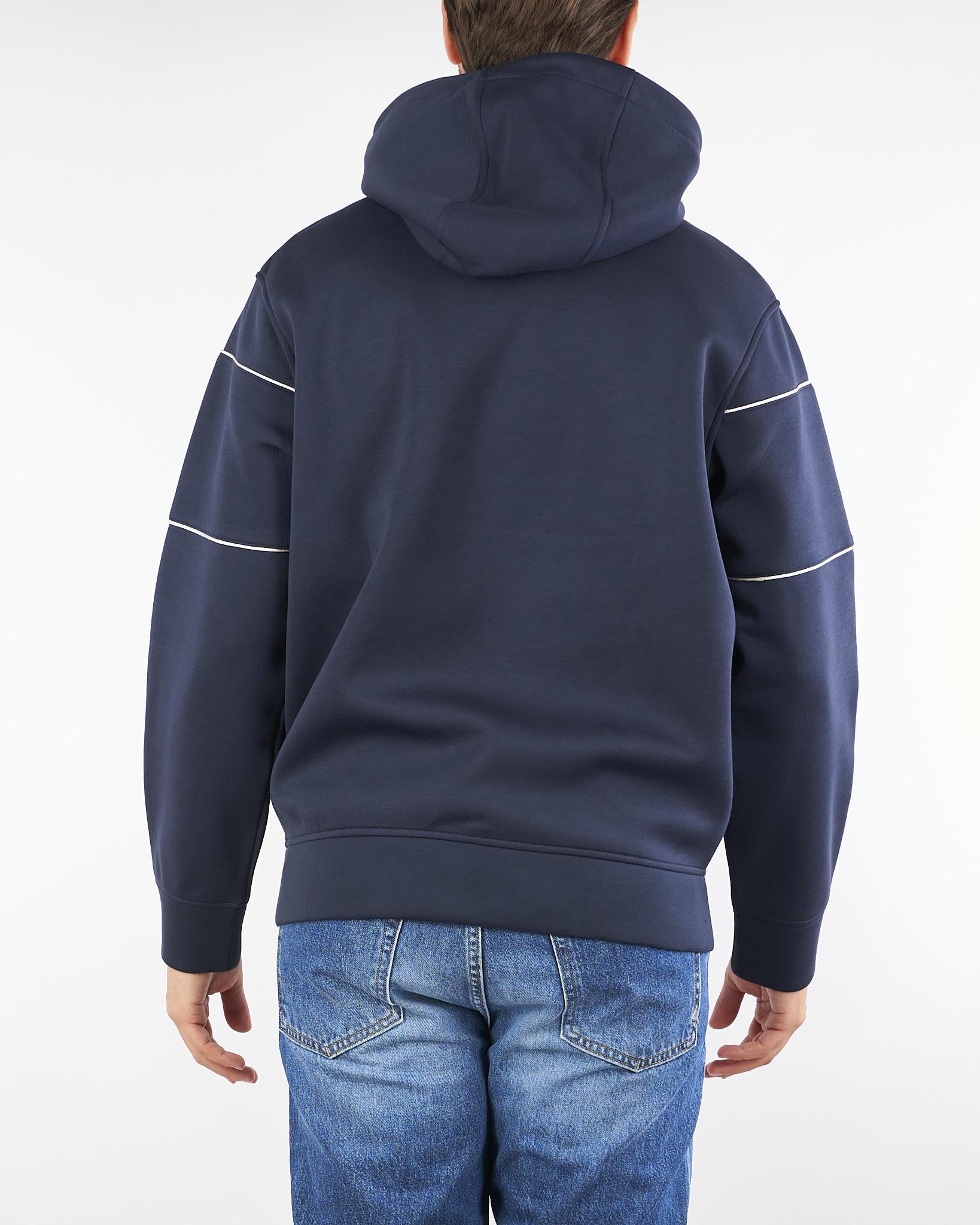 Felpa con cappuccio e logo 3D EM002885AF175451 UB118 EMPORIO ARMANI 