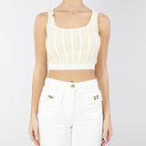 Top in viscosa con micro rouches