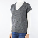 Gilet jacquard Grigio RI5FP010 0W07 ICONA 