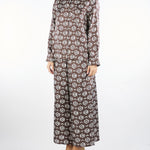 Camicia Marrone in seta stampata ONCIA 1 MAX MARA WEEKEND 