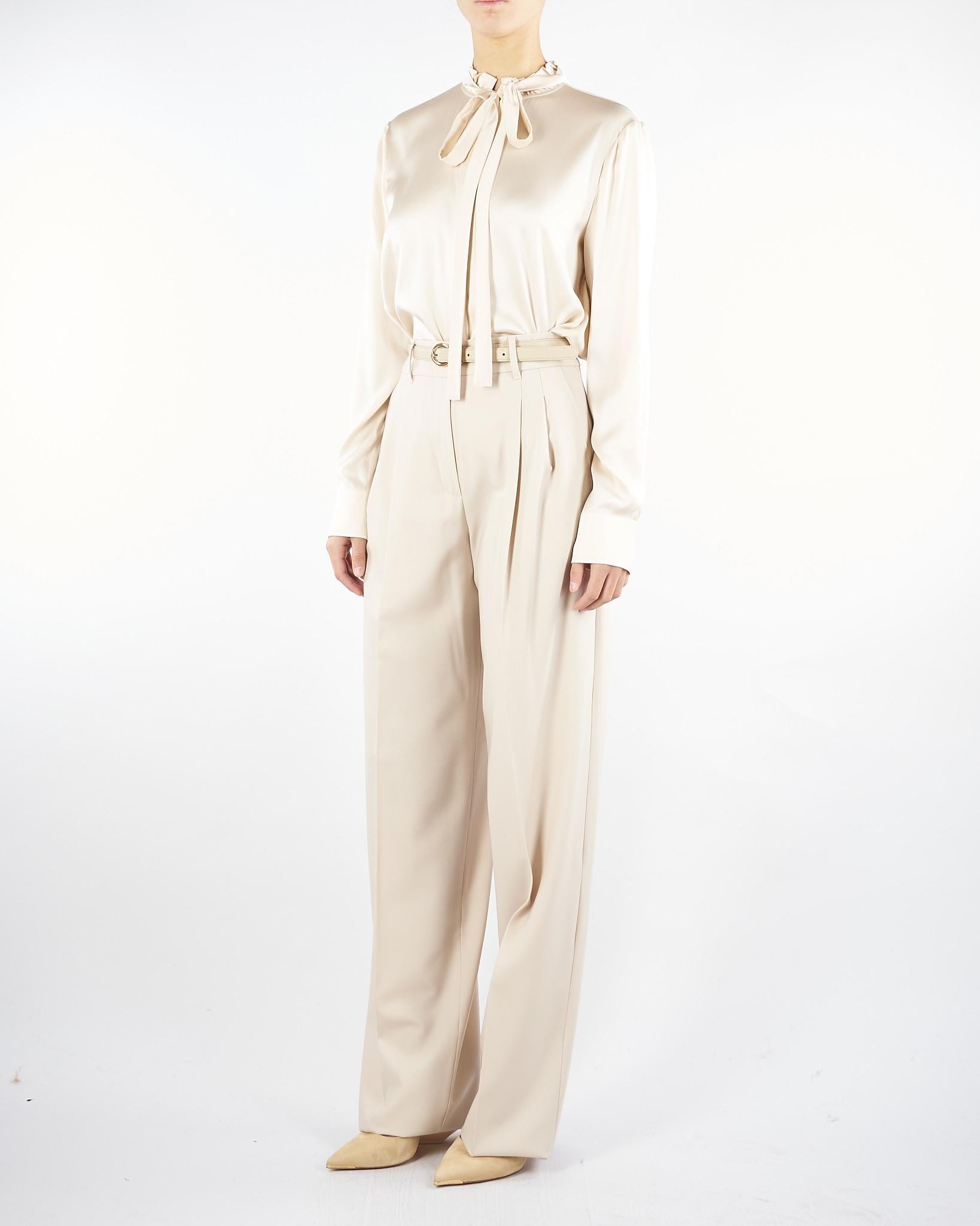 Blusa Champagne in raso di seta GILLES 13 MAX MARA STUDIO 