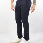 Pantalone Roxy Blu in fresco lana GC1PFW25266842 E044 GOLDEN CRAFT 