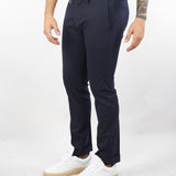 Pantalone Roxy Blu in fresco lana GC1PFW25266842 E044 GOLDEN CRAFT 