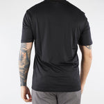 T-shirt Nero in jersey lyocell con logo EM004592AF13747 UC001 EMPORIO ARMANI 