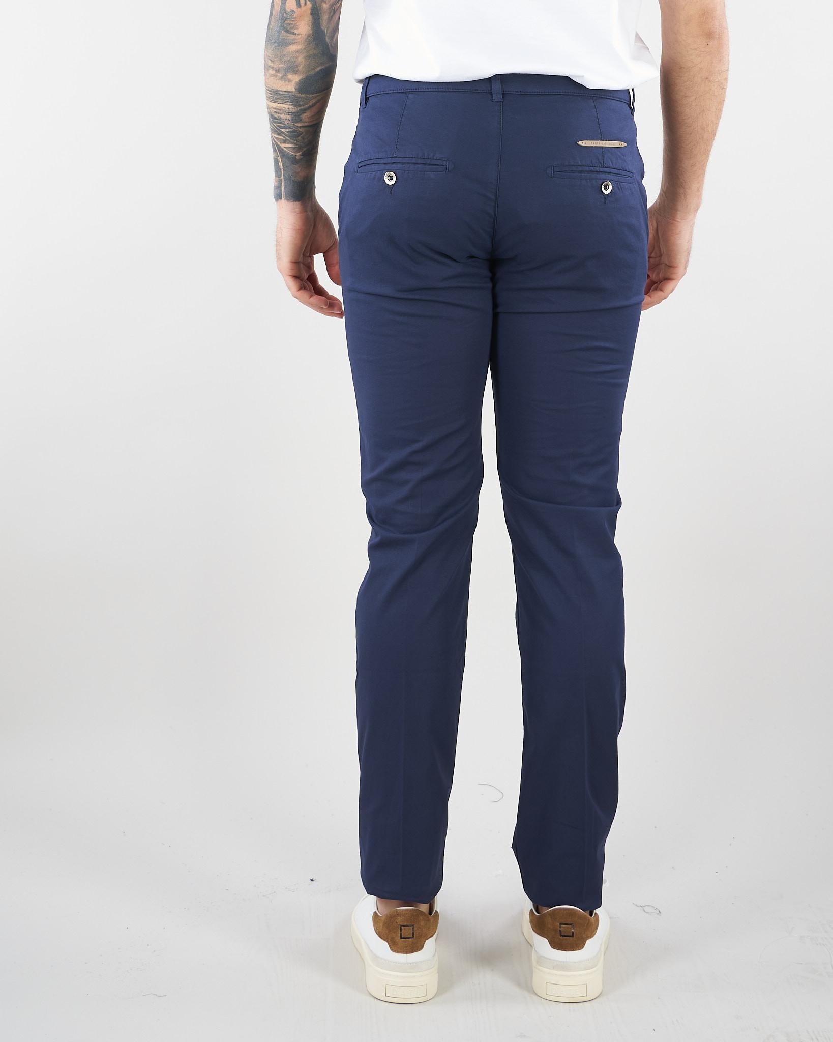Pantalone Blu in cotone con tasche america CHINOSREY17T246 892 CAMOUFLAGE 