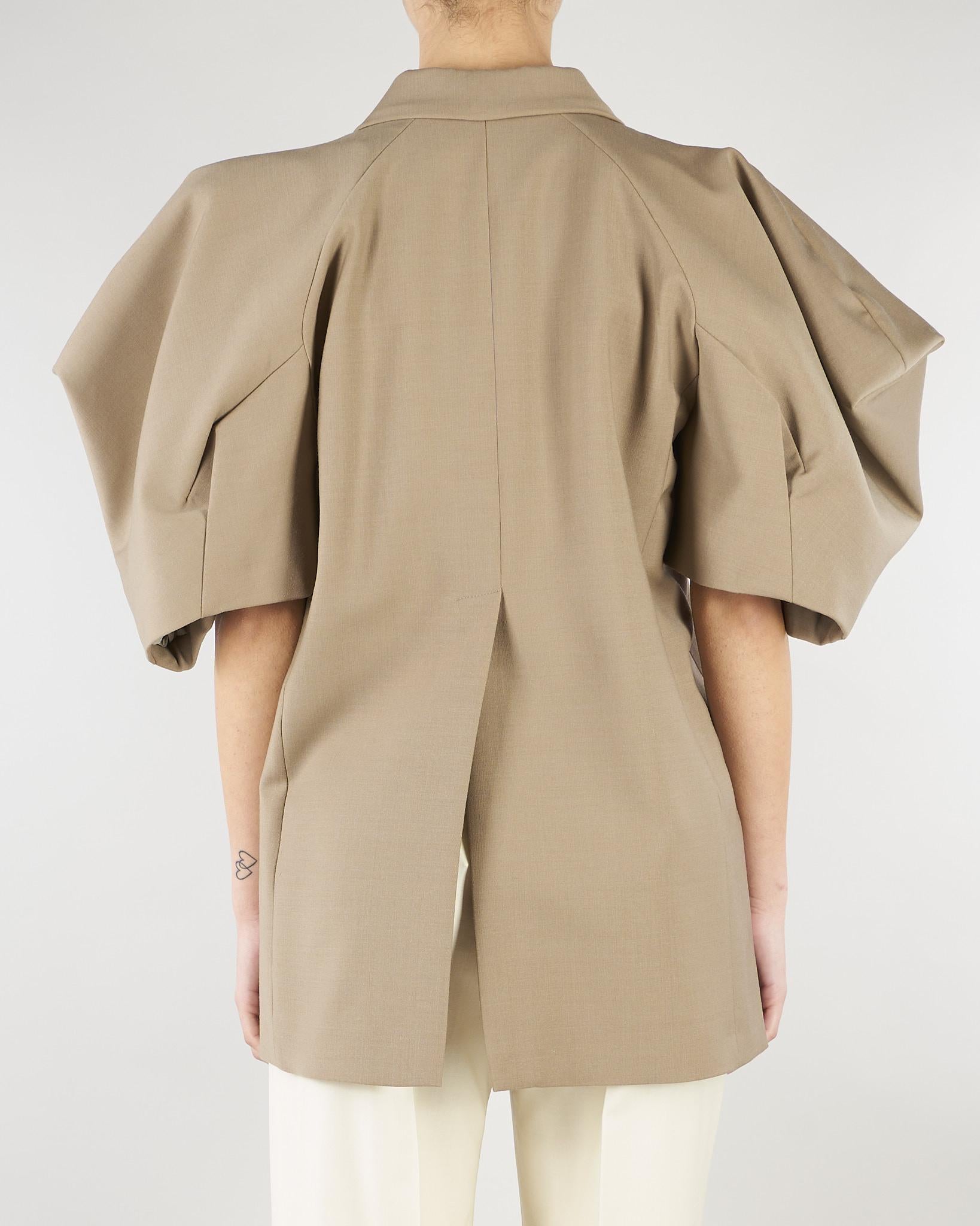 Blazer Beige con maniche a palloncino M6PH04 879 MEIMEIJ 