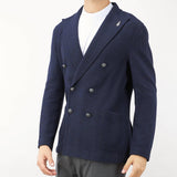 Giacca in maglia doppiopetto con bottoni in metallo Paoloni